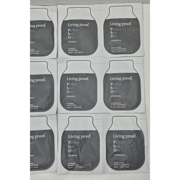 Six Living Proof Perfect Hair Day DUO Shampoo & Conditioner Travel Sample .33oz - Picture 3 of 5